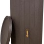 Garantia Regenspeicher Timber 230 l in Braun mit Holzoptik und abnehmbarem Deckel.