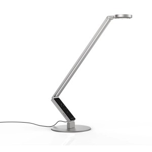 Moderne Luctra LED Schreibtischlampe Table Pro 2 Linear Base in Aluminium für Innenräume.