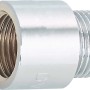 Verchromte Hahnverlängerung aus Messing, 18,6 mm x 21 mm, 20 mm lang, für Gewindefittings.