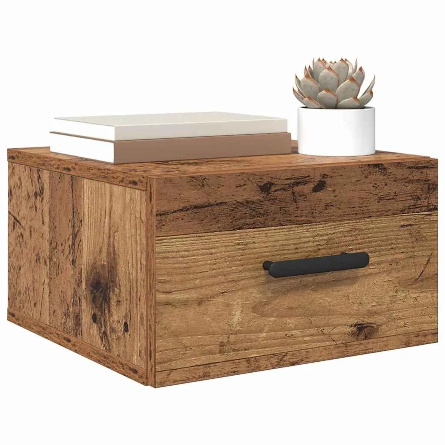 vidaXL Nachttisch 2 Stk Altholz 35 x 35 x 20 cm Holzwerkstoff 882385_3