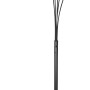 Schwarze, dimmbare Reality LED Stehleuchte Reed mit fünf Leuchtenarmen.