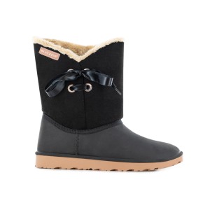 Schwarze Blackfox Stiefel Anoki Gr. 36/37 für Garten & Freizeit mit Schleife.