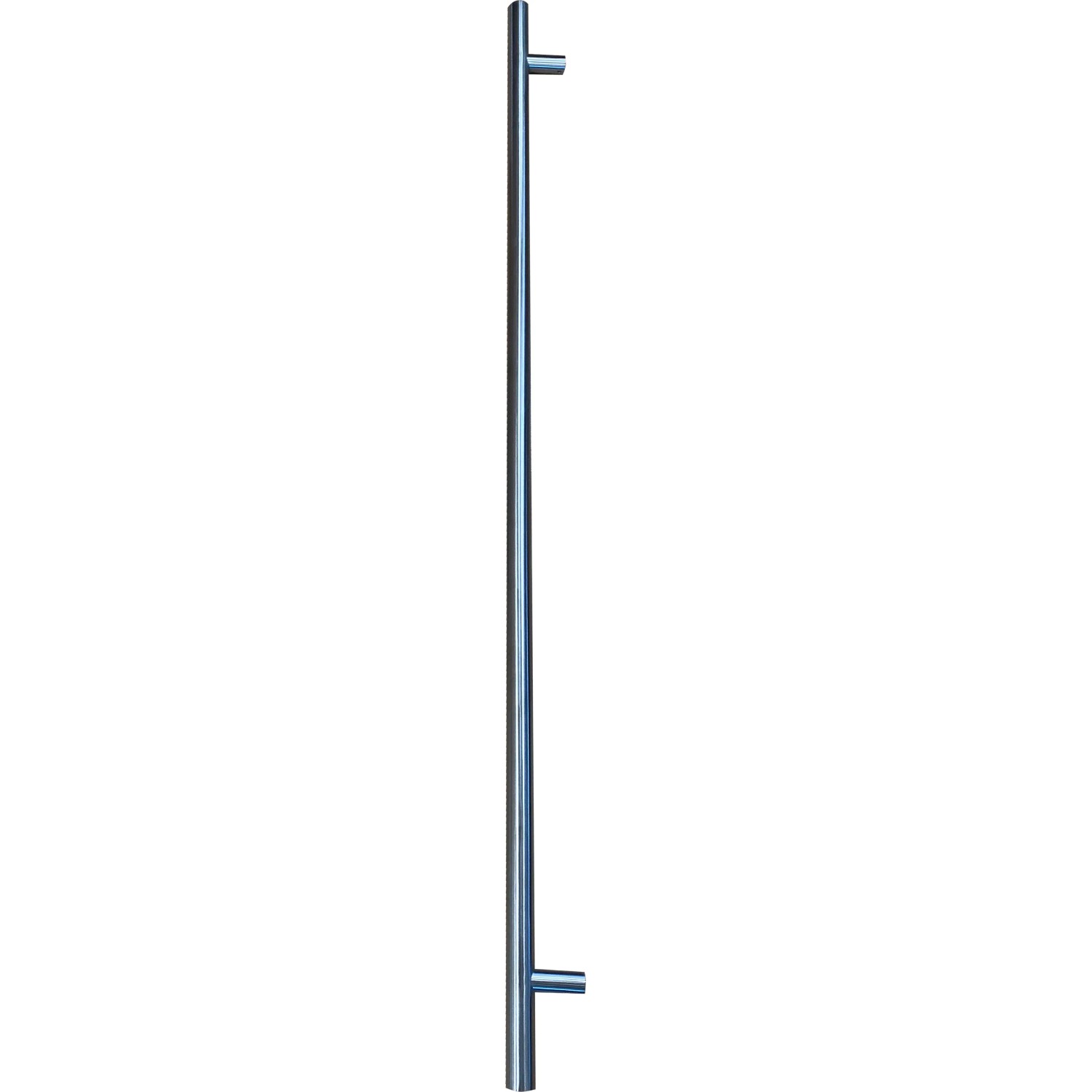 Edelstahl-Stoßgriff (1400 mm) für Aluminium-Haustür Moderno, silberfarbig.