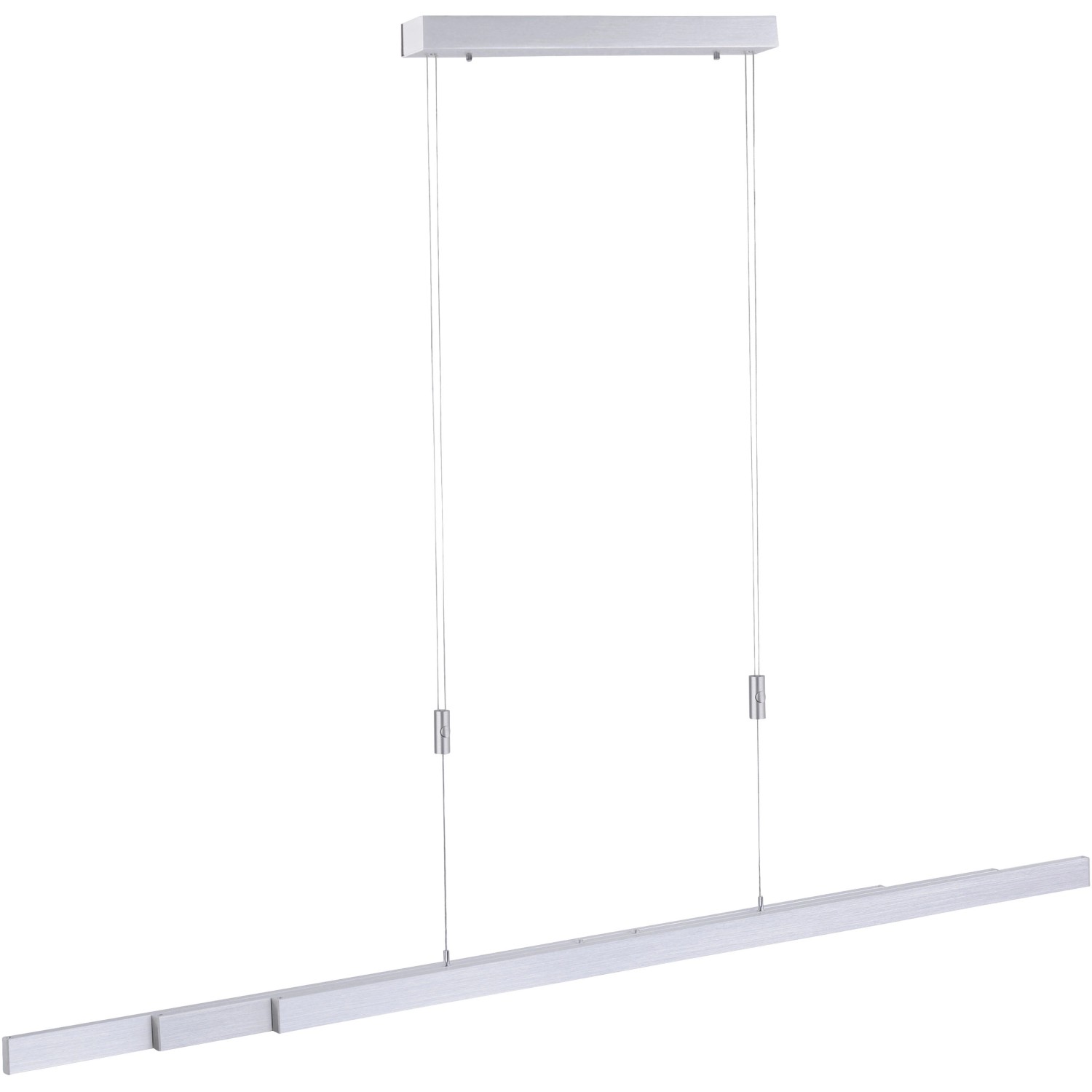 Moderne LED-Pendelleuchte Adriana von Paul Neuhaus aus Aluminium, höhenverstellbar und dimmbar.