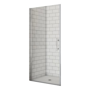 Duschparadies 76x185cm Nischentür Duschtür Duschabtrennung Drehtür Pendeltür Dusche 6mm NANO Glas