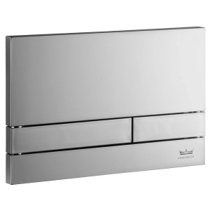 Kronenbach Betätigungsplatte Plantec 2.0 Cube 50, Chrom Glanz für WC-Spülkasten.