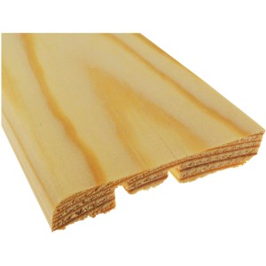 Sockelleiste aus Kiefernholz, 58x10x2400 mm, für einen harmonischen Bodenabschluss.