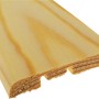 Sockelleiste aus Kiefernholz, 58x10x2400 mm, für einen harmonischen Bodenabschluss.