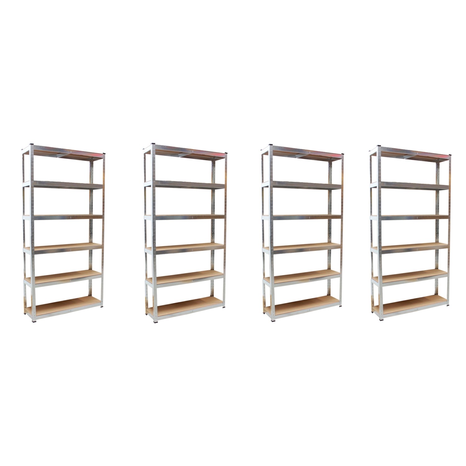 TRUTZHOLM 4x Schwerlastregal 200x100x30cm Traglast 900kg mit Regalverbinder günstig online kaufen