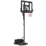 Schwarzer SPORTNOW Basketballkorb aus Stahl und Kunststoff, höhenverstellbar und mobil.