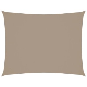 vidaXL Sonnensegel Oxford-Gewebe Rechteckig 4x6 m Taupe 135437