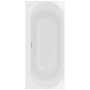 Villeroy & Boch Rechteckwanne Loop & Friends, 170x75 cm, Oval Duo, Weiß Alpin, Acryl-Badewanne.