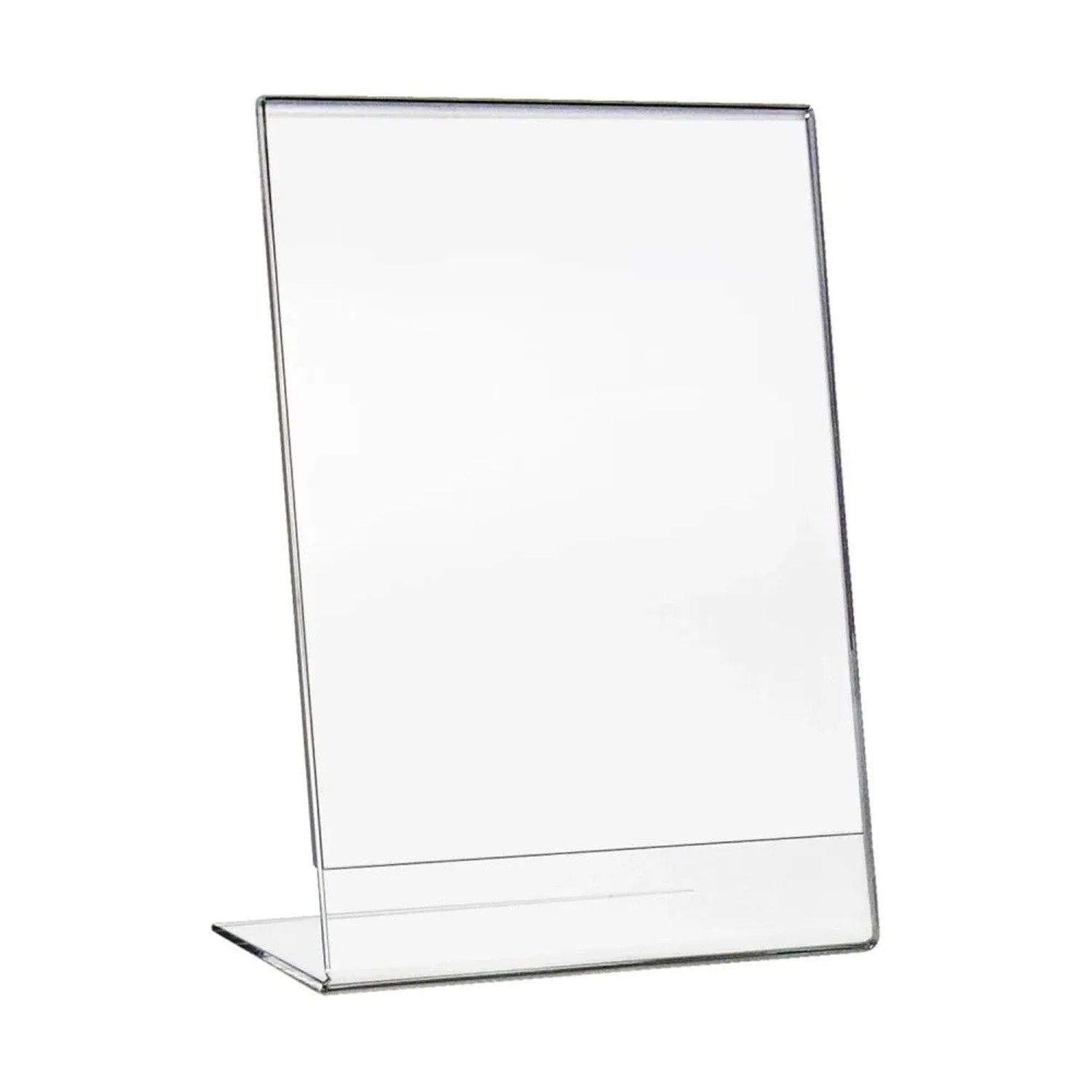 HMF 46934 Acryl Tischaufsteller Schräg DIN A4 Hochformat Glasklar