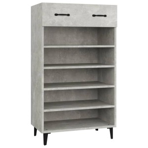 vidaXL Schuhschrank Betongrau 60x35x105 cm Holzwerkstoff 812793