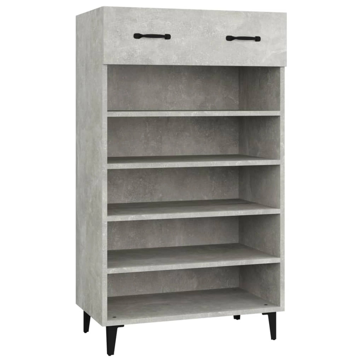 vidaXL Schuhschrank Betongrau 60x35x105 cm Holzwerkstoff 812793 günstig online kaufen