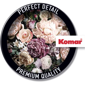 Komar Wandbild Charming Bouquet, 50x70 cm, mit Rosen und Pfingstrosen.