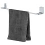 Spirella Handtuchstange Taku Chrom mit grauem Handtuch
