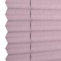 Rosa Wohnidee Plissee, 40x130 cm, mit zwei Bedienschienen. Blickdichtes, lichtdurchlässiges Polyester.