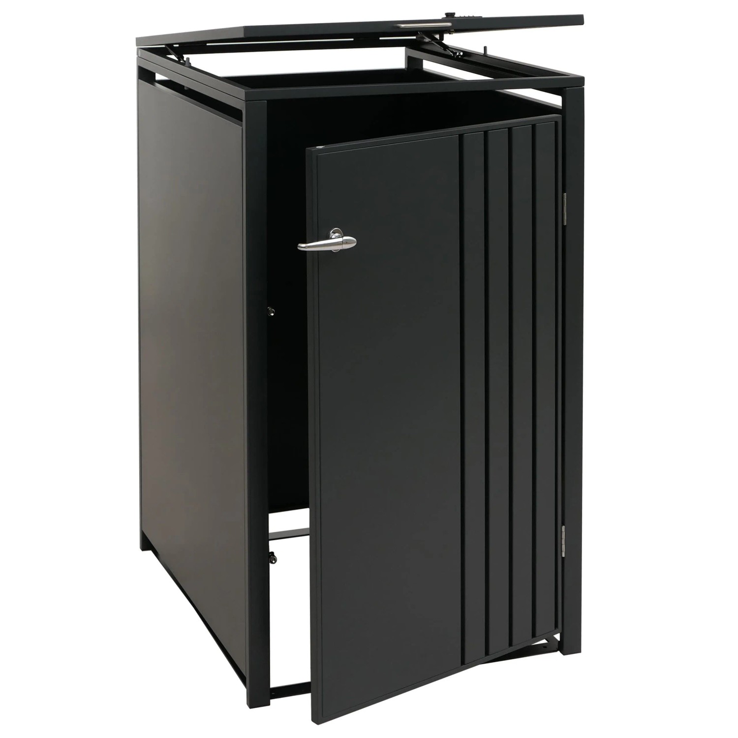 MCW 1er-Mülltonnenverkleidung O67 Anthrazit 122x68x84cm