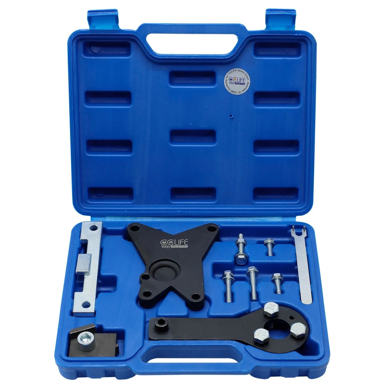 CCLIFE 10tlg Motor Einstellwerkzeug Satz Kompatibel mit FIAT Ford Lancia 1,2, 1,4, 8 Ventile