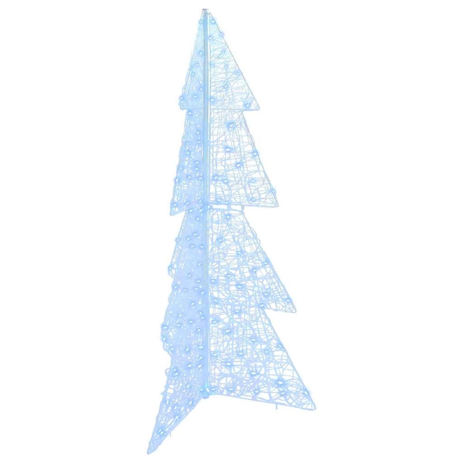 vidaXL Weihnachtsbaum mit 160 LEDs Kaltweiß 150 cm Acryl 42019207
