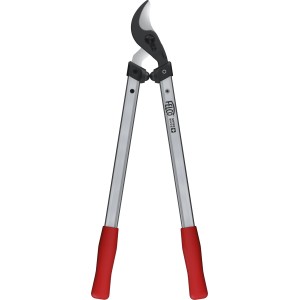 Felco Astschere 211-60 mit ziehendem Schneidkopf und roten Griffen.