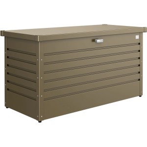 Biohort FreizeitBox 130 in Bronze-Metallic: Universalbox aus Stahlblech für Garten & Terrasse.