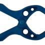 Blaue wolfcraft Microfix Federzwinge, 3 cm Spannweite, für Modellbau und universelle Anwendungen.