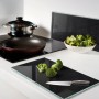 Herdabdeckplatten-Set, 30x52 cm, aus Glas, als Schneidebrett und Spritzschutz in der Küche.