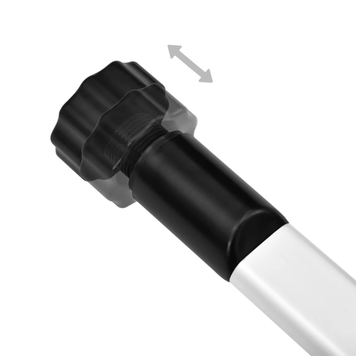 vidaXL Teleskop-Schuhregal mit Stangen Aluminium 321108_9