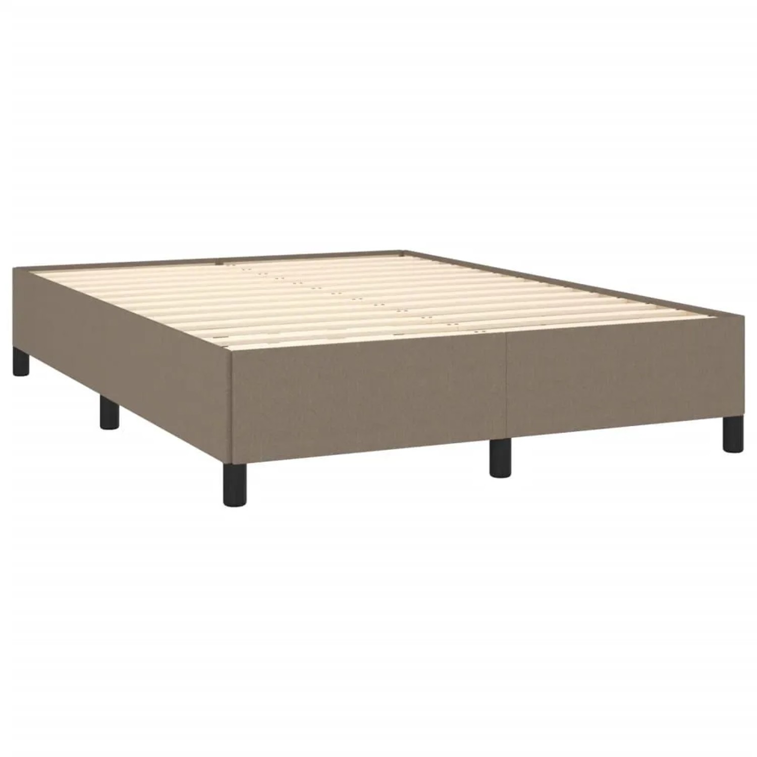 vidaXL Bettgestell ohne Matratze Taupe 140x200 cm Stoff 347070 günstig online kaufen