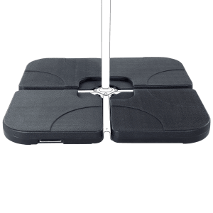 Beliani Zubehör für Sonnenschirme CARIA Schwarz 52x52x8