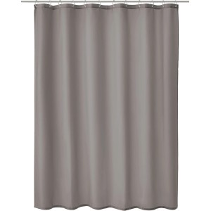 Kleine Wolke Duschvorhang Kito, 180x200 cm, Schiefer, unifarben, mit Ösen.