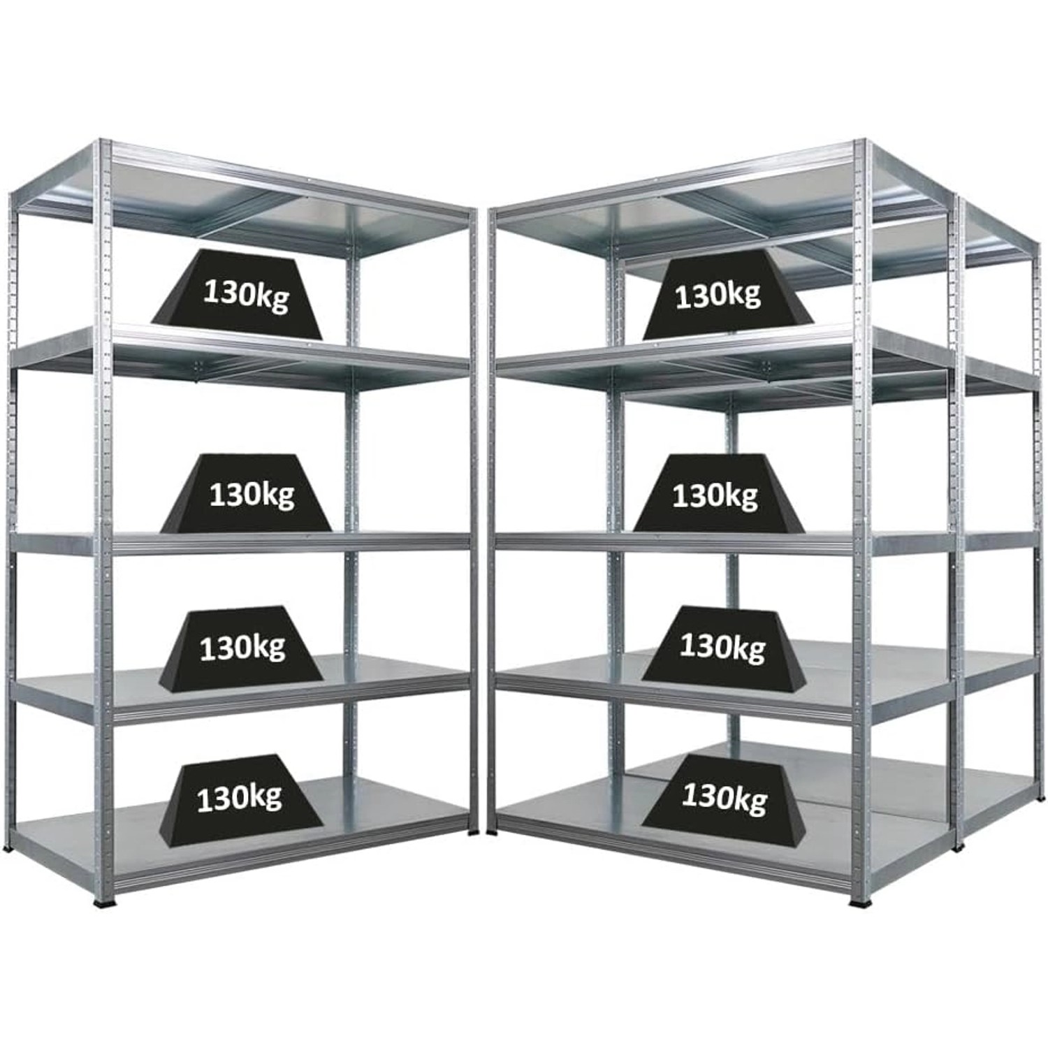 PROREGAL Mega Deal 3x Schwerlastregal Steel Eagle HxBxT 180x120x60cm Fachla günstig online kaufen