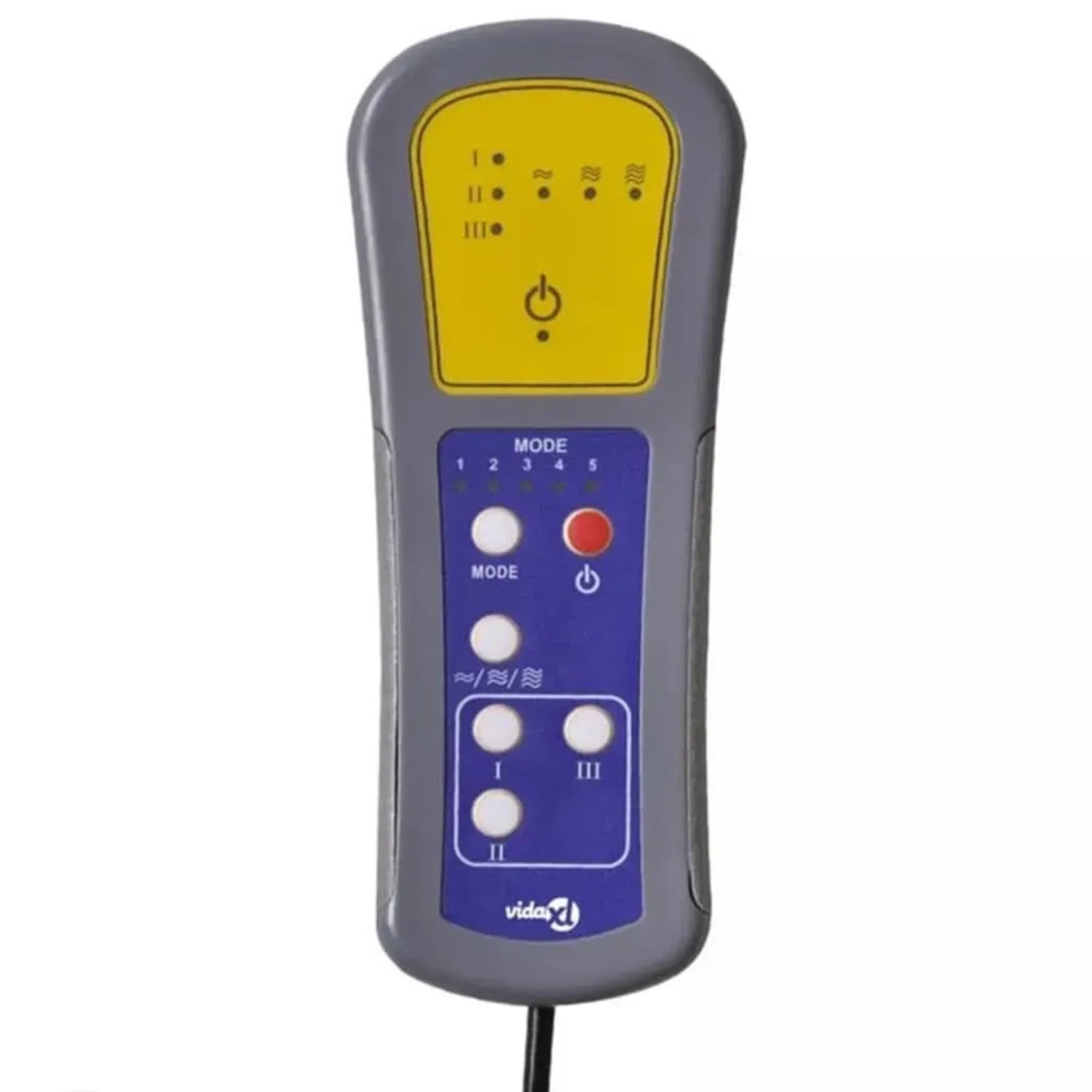 Fernbedienung für vidaXL Massagesessel, Modell 2, zur Steuerung von Massageprogrammen und Intensität.