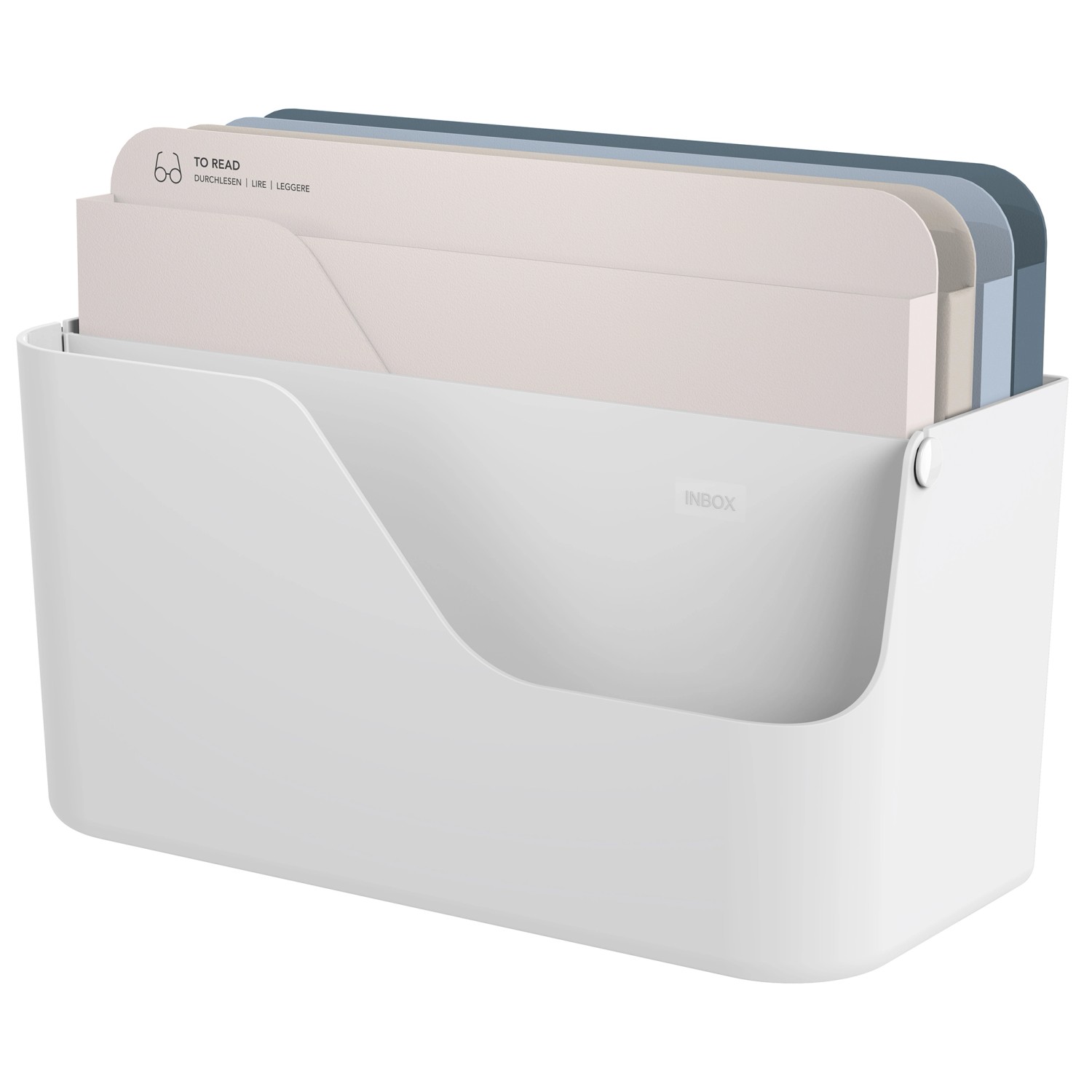 Rotho Inbox My Paper mit Blauen Mappen Weiß