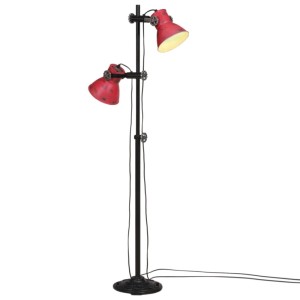vidaXL Stehleuchte 25 W Rot 25x25x90/140 cm E27 371847