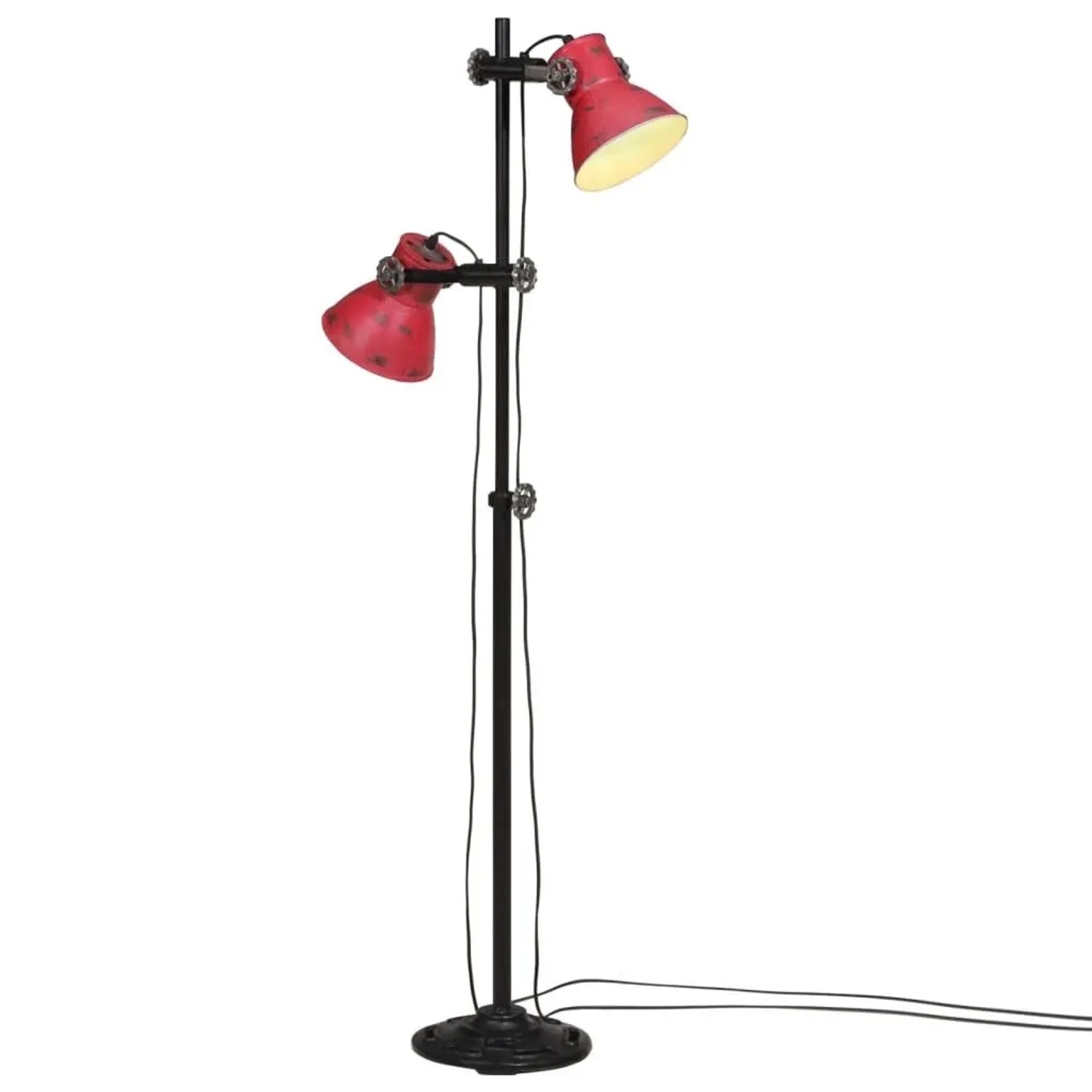 vidaXL Stehleuchte 25 W Rot 25x25x90/140 cm E27 371847