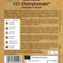 Samenpackung Sperli Bio Cherrytomate F1-Hybride mit roten Tomaten.