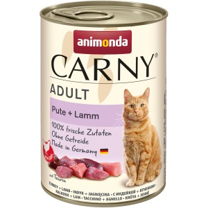 Dose Carny Katzen-Nassfutter Adult Pute und Lamm, Alleinfutter für Katzen.