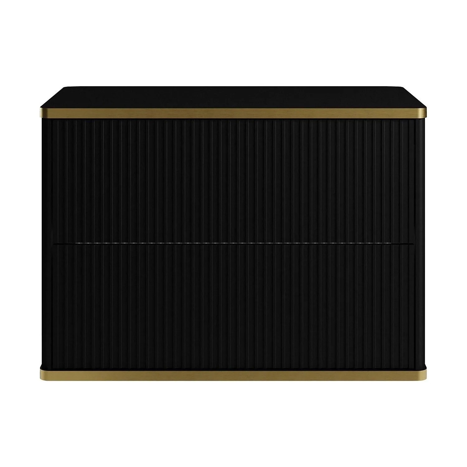 Vente-unique Waschbeckenunterschrank Keliza Schwarz 80 cm
