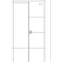 Jet-Line Stahlschrank Omsk, anthrazit-weiß, 90x45x185cm, abschließbar, mit Garderobe.