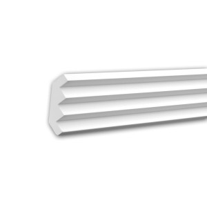 Weiße PROFHOME Eckleiste aus Polyurethan, 200 cm lang, für Decken und Wände.