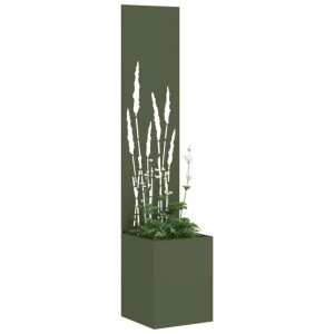 vidaXL Garten Sichtschutz-Leinwand Olivgrün 32 x 140 cm 876395