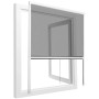 Tectake Aluminium Insektenschutzrollo  Mit Bürstendichtungen Individuell Kürzbar 110 x 160 cm 5 x 110 x 160 cm Weiß