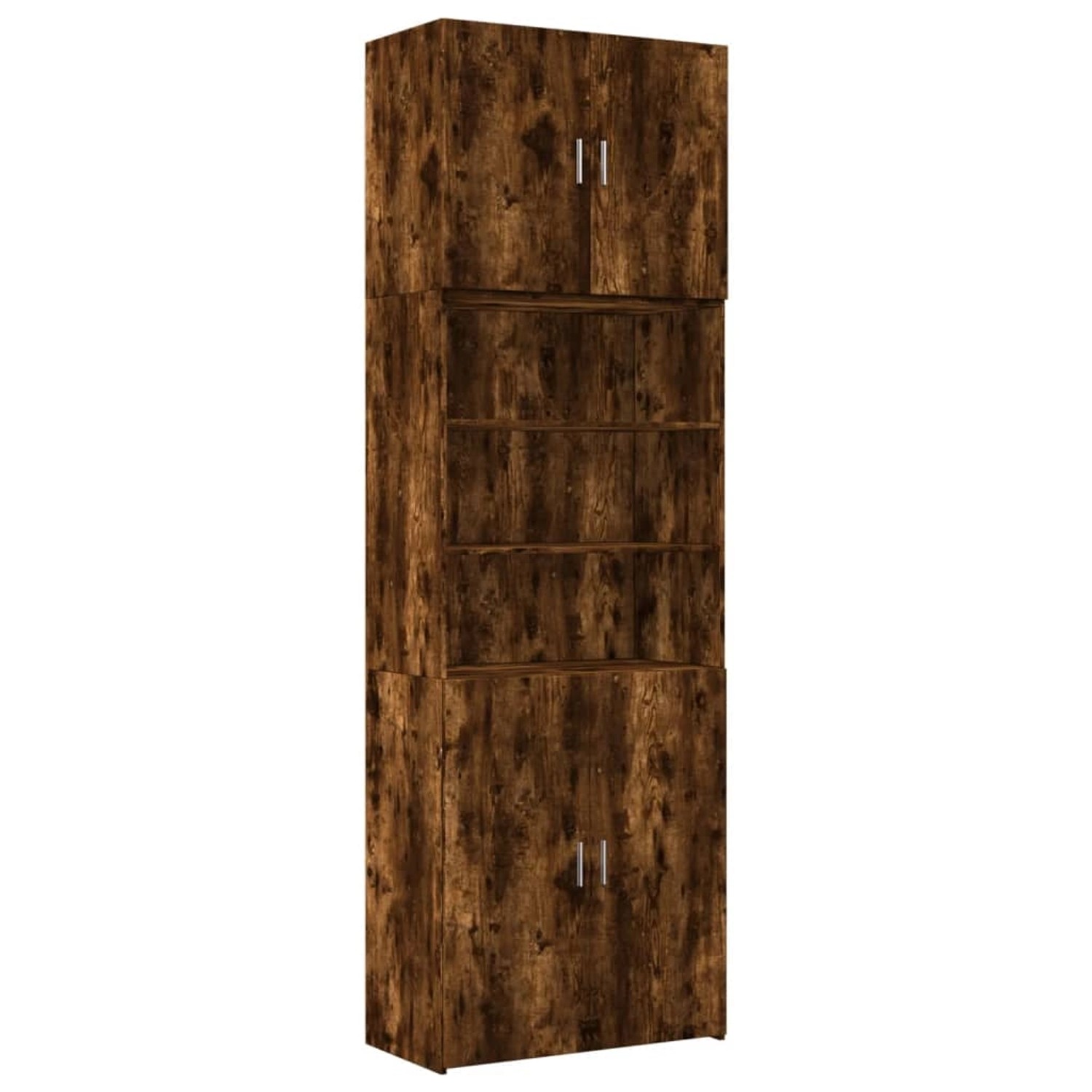 vidaXL Highboard Räuchereiche 80x42,5x249 cm Holzwerkstoff 3281361