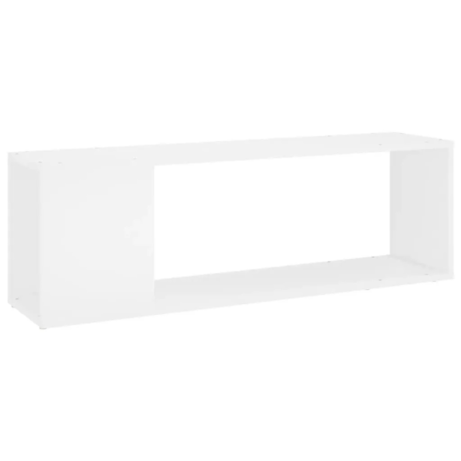 vidaXL TV-Schrank Weiß 100x24x32 cm Holzwerkstoff 809161