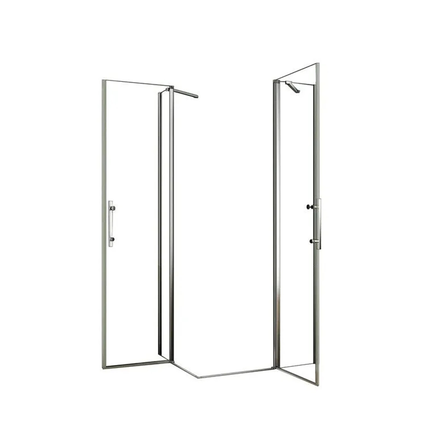 Duschparadies Duschkabine Eckeinstieg 120x90cm Pendeltür Höhe 195cm Eckdusc günstig online kaufen