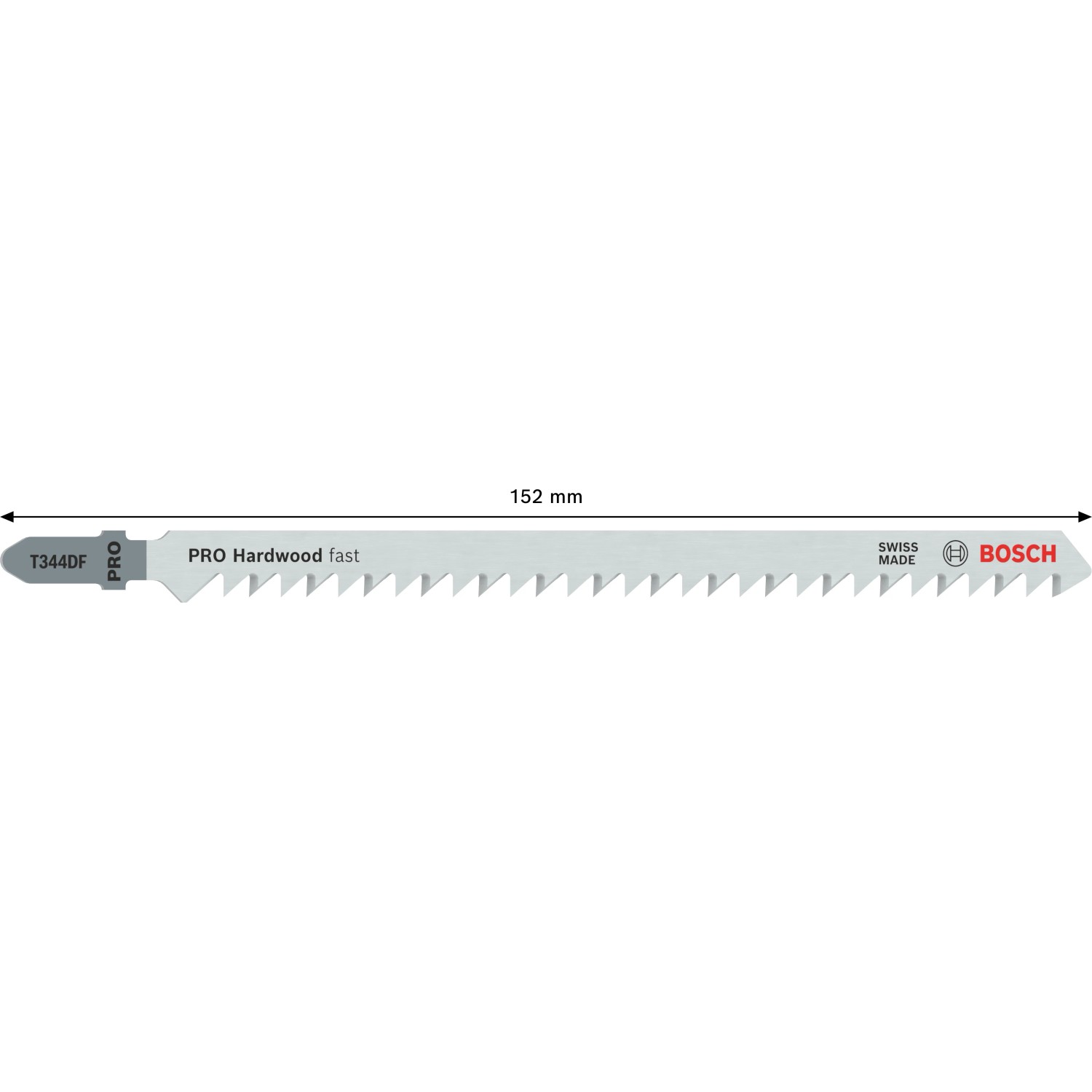 Bosch Stichsägeblatt T 344 DF, 3er-Set für schnelle Schnitte in Hartholz und abrasive Holzwerkstoffe.