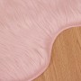 vidaXL Kunstschaffell Teppich Tafalla Rosa 80 x 120 cm Polyester 42021564_7
